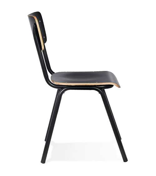 Chaise métal SKOLPO Formica Noir