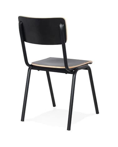 Chaise métal SKOLPO Formica Noir