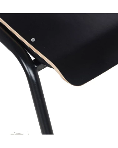 Chaise métal SKOLPO Formica Noir