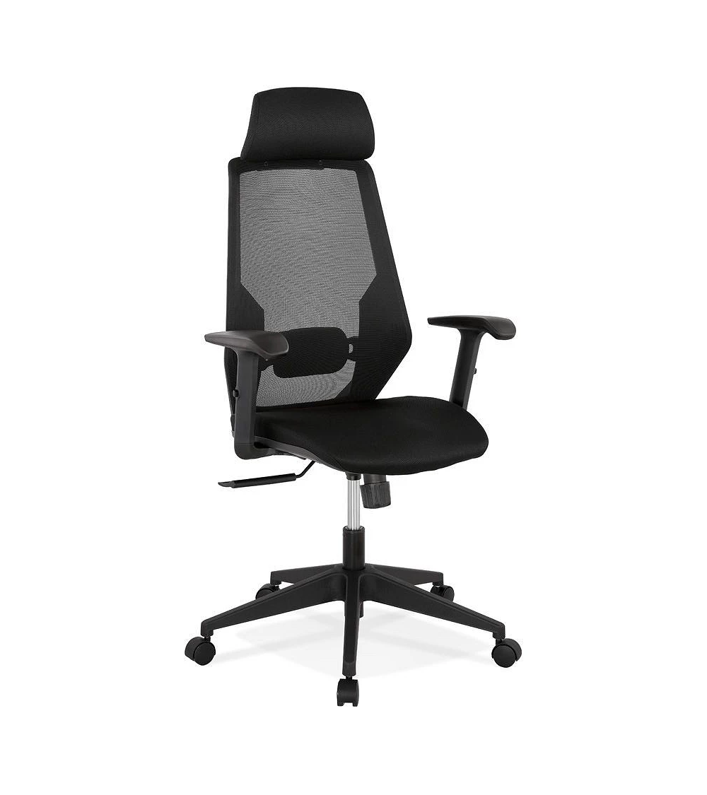 Fauteuil de bureau Reglo textile noir