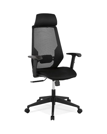 Fauteuil de bureau Reglo textile noir