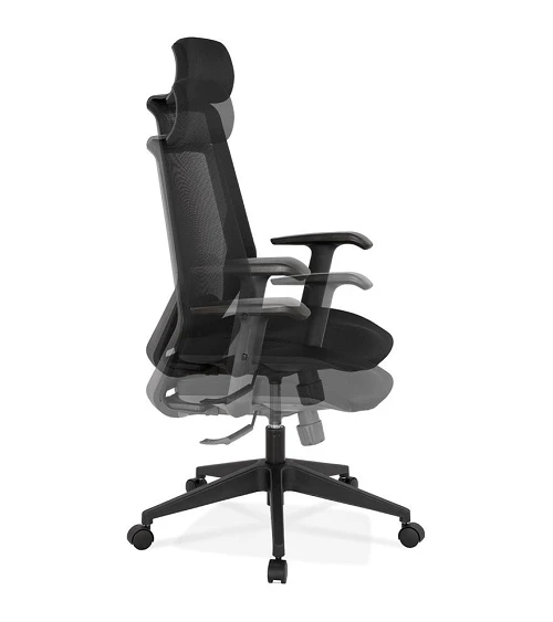 Fauteuil de bureau Reglo textile noir