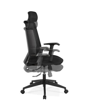 Fauteuil de bureau Reglo textile noir