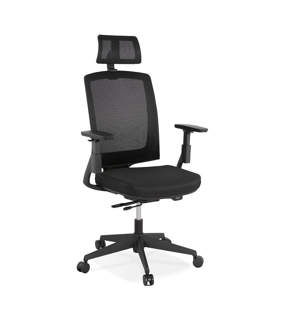 Fauteuil de bureau office textile noir