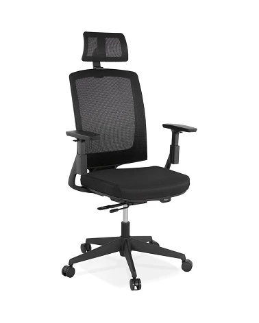 Fauteuil de bureau office textile noir