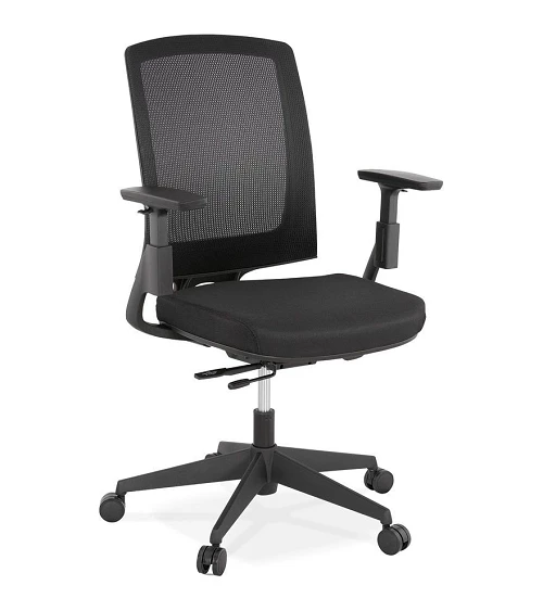 Fauteuil de bureau office textile noir