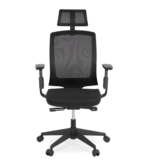 Fauteuil de bureau office textile noir