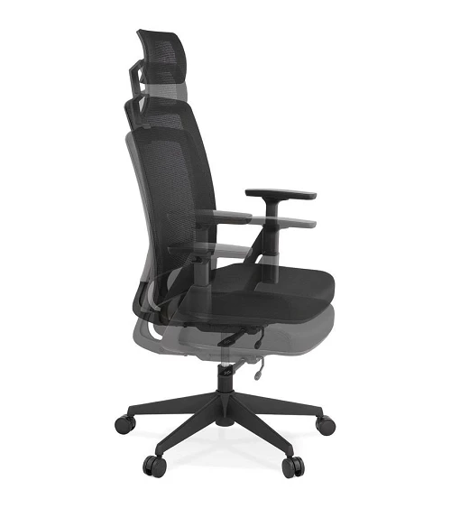 Fauteuil de bureau office textile noir