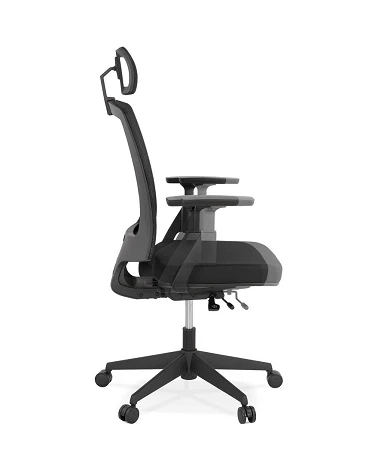 Fauteuil de bureau office textile noir