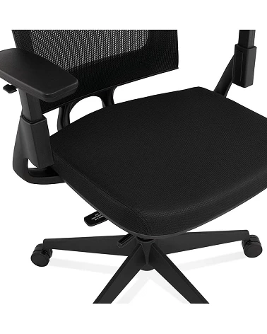 Fauteuil de bureau office textile noir