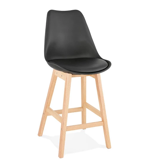 Tabouret de bar bois APRIL MINI poly Noir