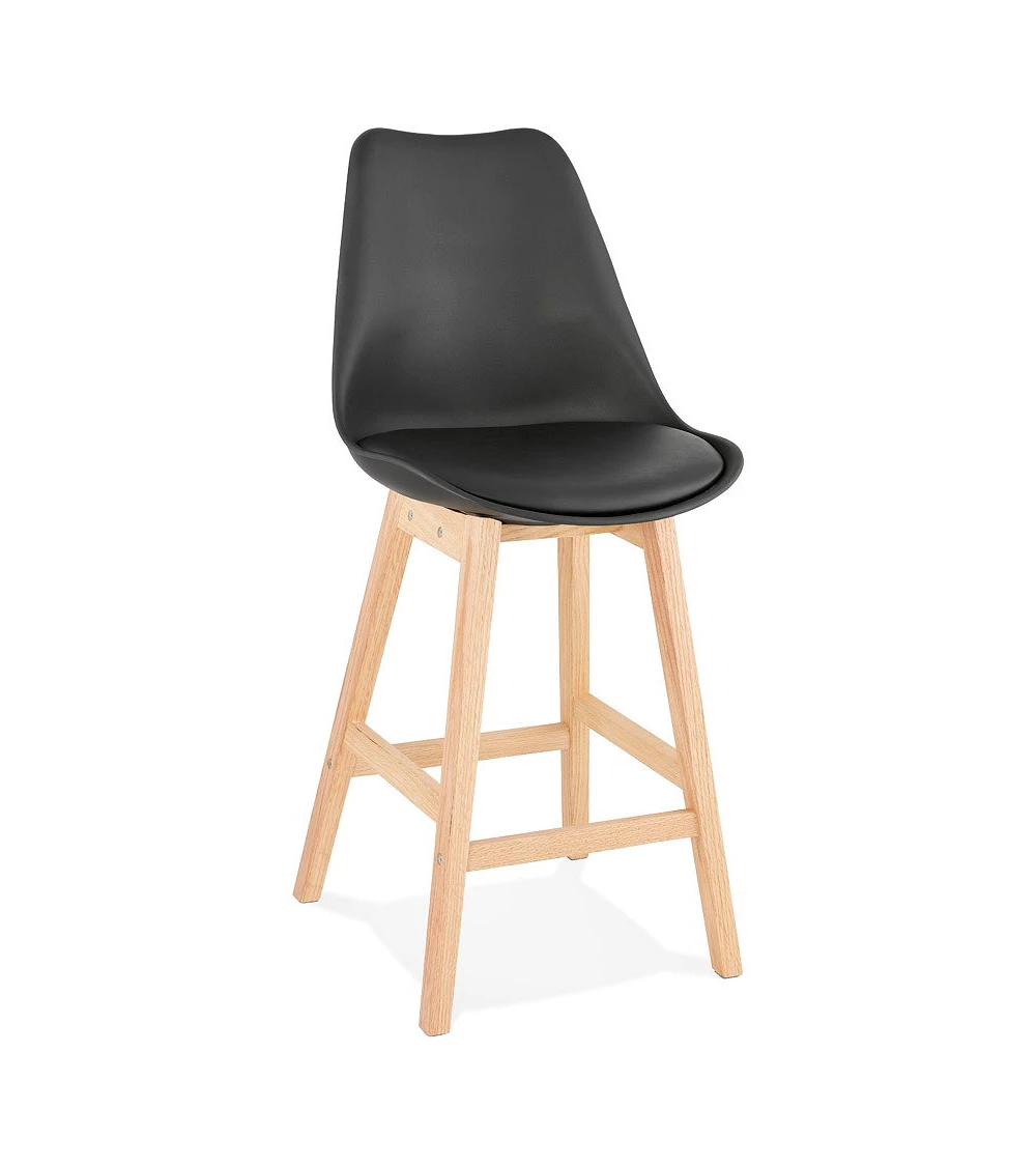 Tabouret de bar bois APRIL MINI poly Noir