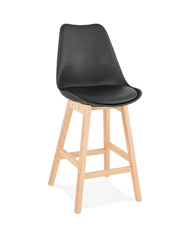 Tabouret de bar bois APRIL MINI poly Noir