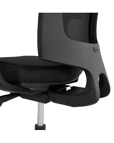 Fauteuil de bureau office textile noir