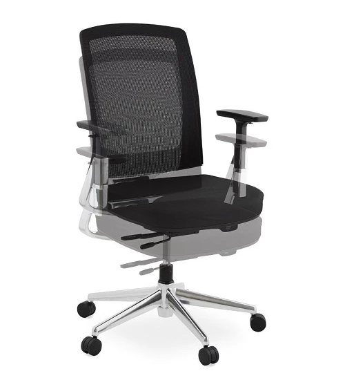 Fauteuil de bureau TEPPER maille souple noire