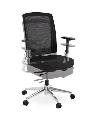 Fauteuil de bureau TEPPER maille souple noire