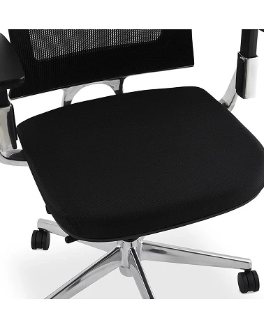 Fauteuil de bureau TEPPER maille souple noire