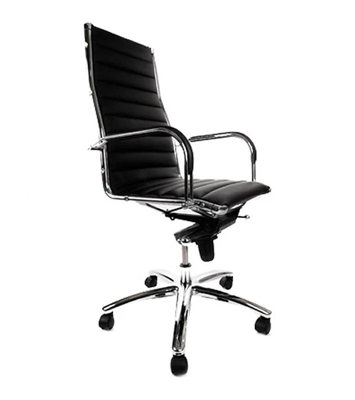 Fauteuil de bureau TORINO simili cuir Noir