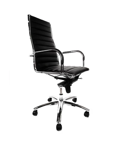 Fauteuil de bureau TORINO simili cuir Noir