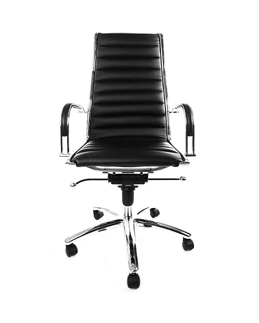 Fauteuil de bureau TORINO simili cuir Noir