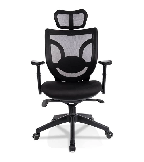 Fauteuil de bureau JUST textile noir