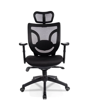 Fauteuil de bureau JUST textile noir