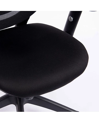 Fauteuil de bureau JUST textile noir