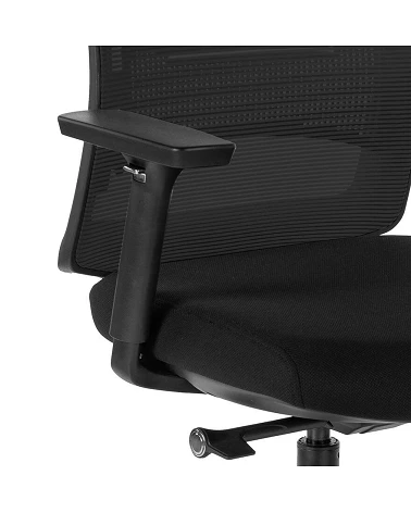 Fauteuil de bureau YORK textile noir