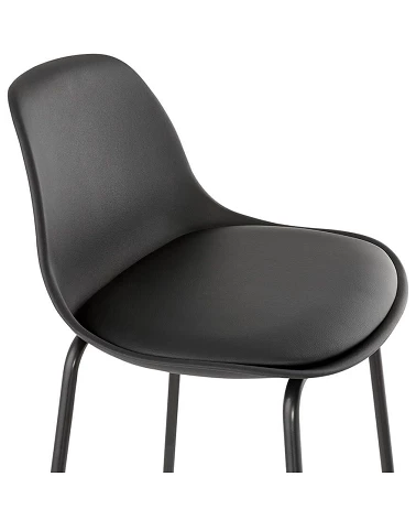 Chaise de bar design Escal Mini Polypro Noir