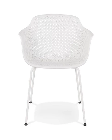 Chaise métal BUITE polymère blanc