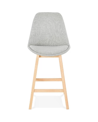 Tabouret de bar design QOOP MINI tissu Gris