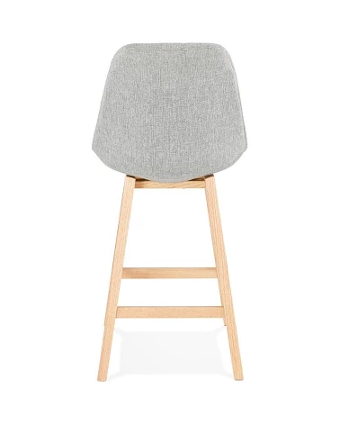 Tabouret de bar design QOOP MINI tissu Gris