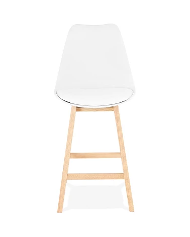 Tabouret de bar bois APRIL MINI poly Blanc