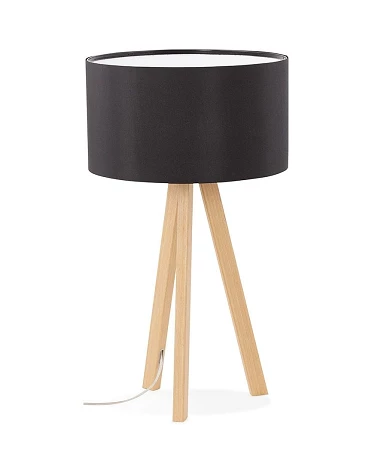 Lampe de table scandinave Trivet Mini noir