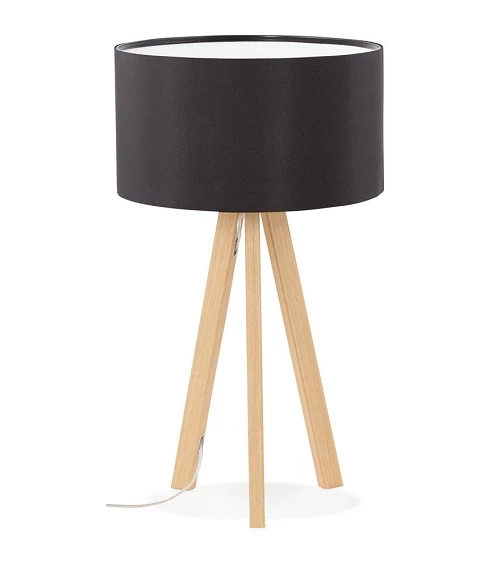 Lampe de table scandinave Trivet Mini noir