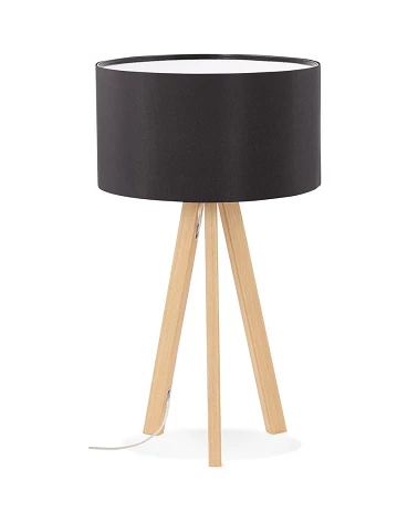 Lampe de table scandinave Trivet Mini noir