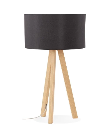 Lampe de table scandinave Trivet Mini noir