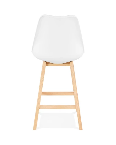 Tabouret de bar bois APRIL MINI poly Blanc