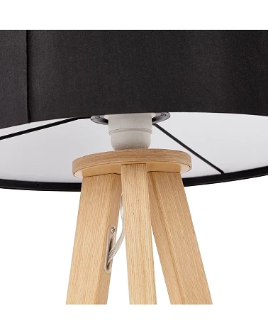 Lampe de table scandinave Trivet Mini noir