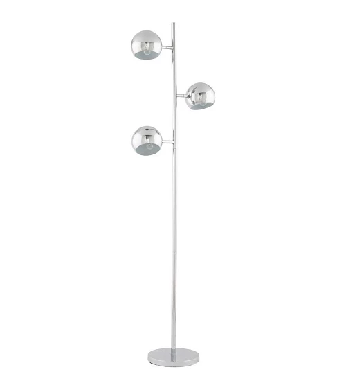 Lampadaire design GLOBUS metal chrome