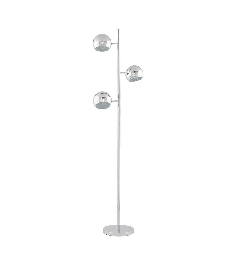 Lampadaire design GLOBUS metal chrome