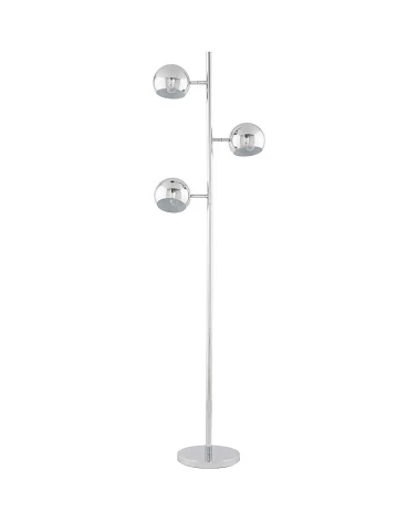 Lampadaire design GLOBUS metal chrome