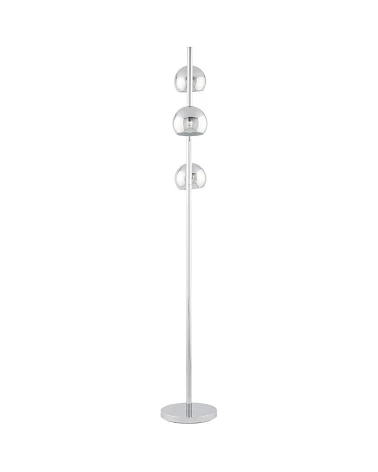 Lampadaire design GLOBUS metal chrome