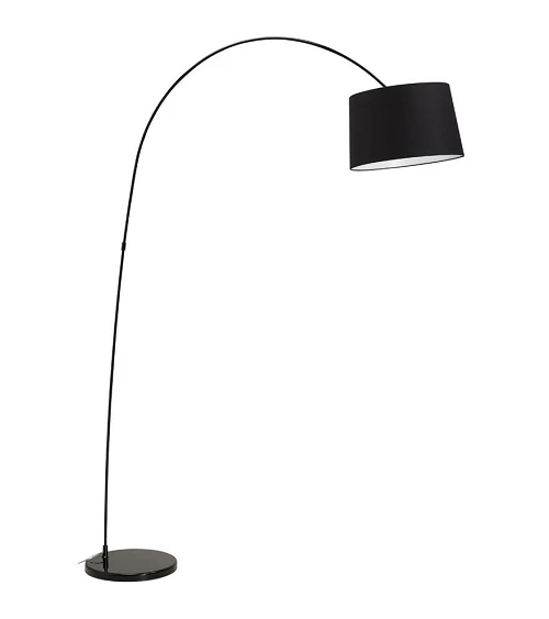 Lampadaire design Arc Kaiser metal Noir