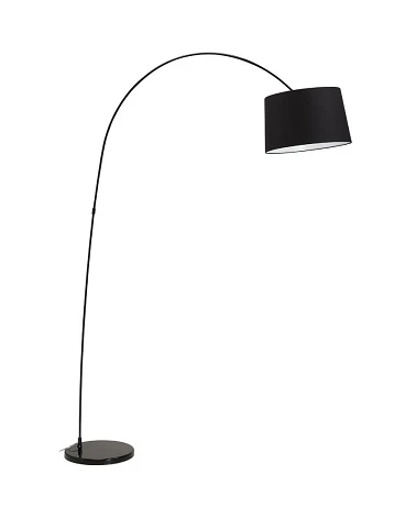 Lampadaire design Arc Kaiser metal Noir