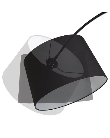 Lampadaire design Arc Kaiser metal Noir