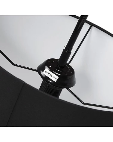 Lampadaire design Arc Kaiser metal Noir