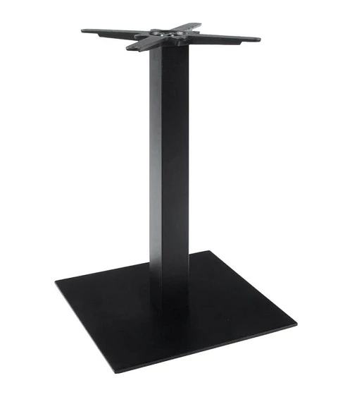 Pied pour table 50x50x73cm Fonte texturée noire