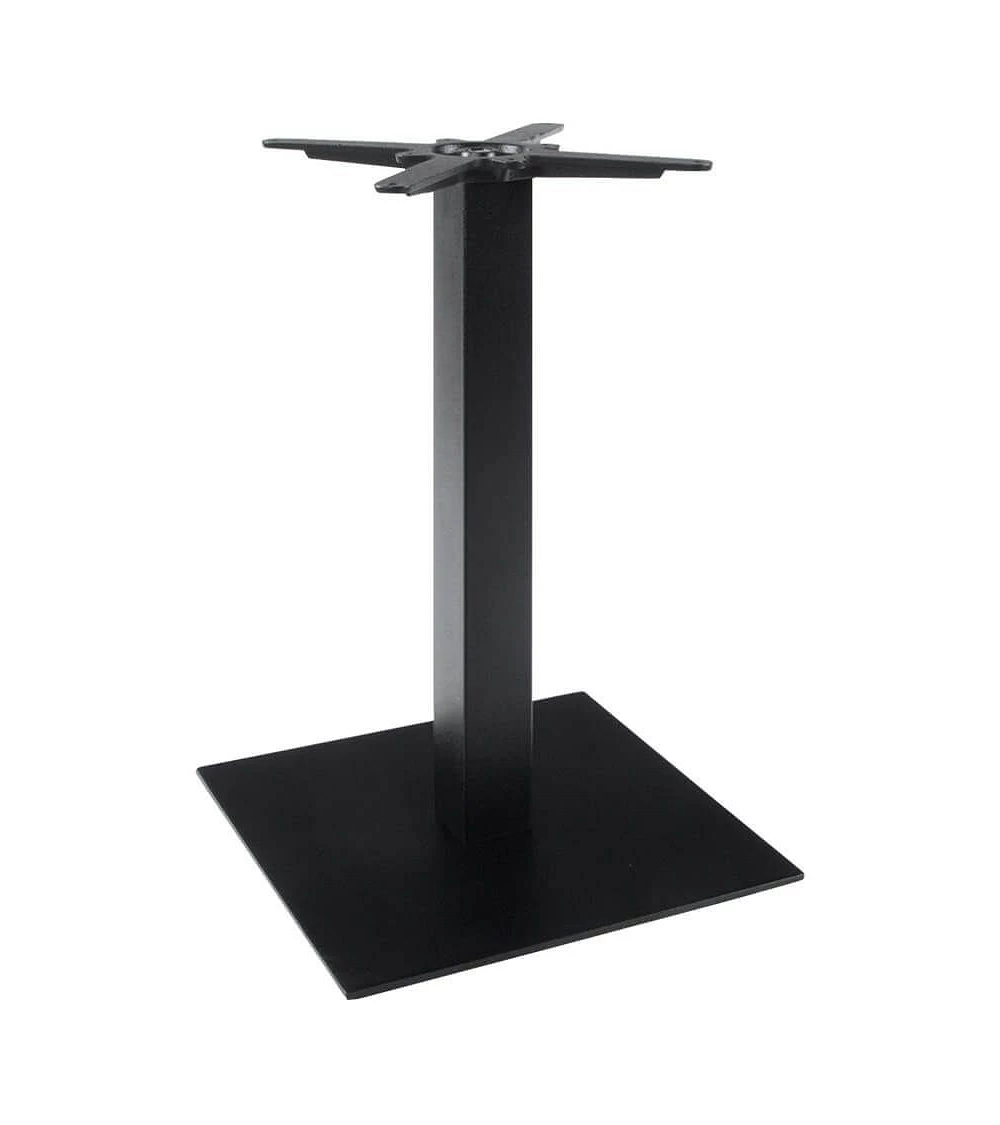 Pied pour table 50x50x73cm Fonte texturée noire