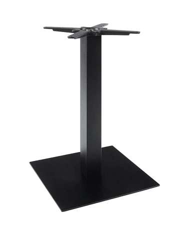 Pied pour table 50x50x73cm Fonte texturée noire